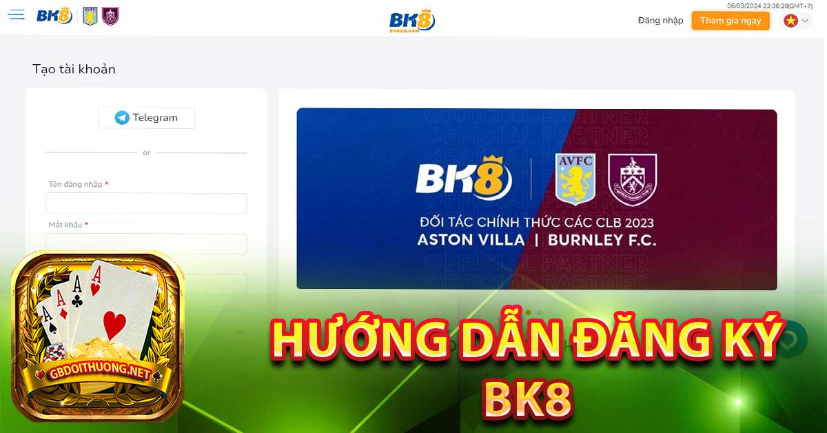 Các bước đăng ký BK8 dễ dàng và nhanh chóng